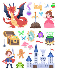 Fairytale element vector illustration