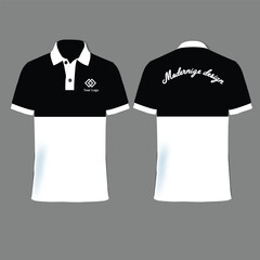 T-shirt polo design in vector format