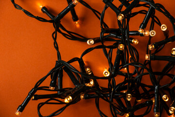 Christmas lights background