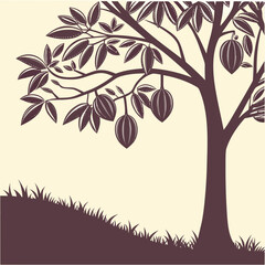 vector illustration of an abstract tree