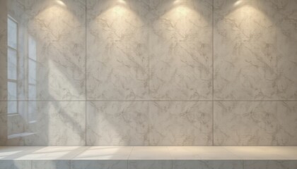 stone grey minimal 28: warm pebble grey, micro speckled mineral layer, lit with subtle top down light, featuring gentle light falloff, composition: large centered negative space