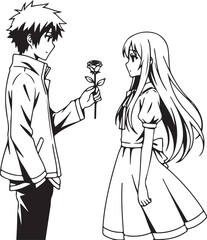 Elegant Floral Heart Frame for Valentine's Day