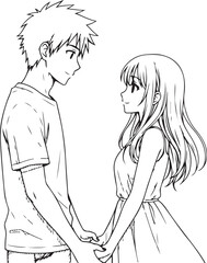 Happy Valentine's Day Typography with Heart Elements