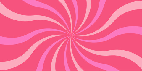 Soft sun brust rays  pink spiral background with smooth radial motion effect.