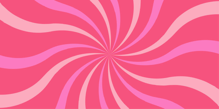 Soft sun brust rays  pink spiral background with smooth radial motion effect.
