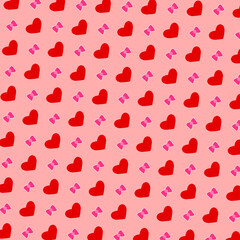 seamless pattern with hearts