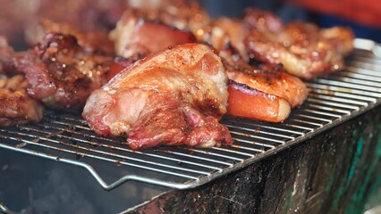 Grilled Pork with Thai Spicy Sauce.
