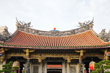 Lungshan or Longshan Temple in Taipei, Taiwan - 台湾 台北 龍山寺