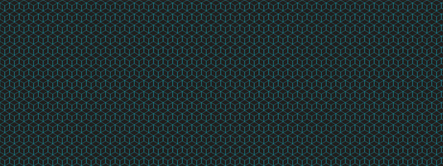 Dark teal geometric pattern background abstract repeating hexagonal texture for digital design and web backgrounds seamless EPS vector