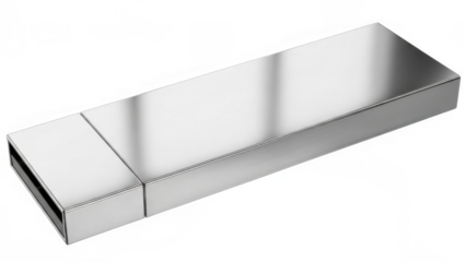 Sleek metallic usb flash drive for modern data storage and transfer solution