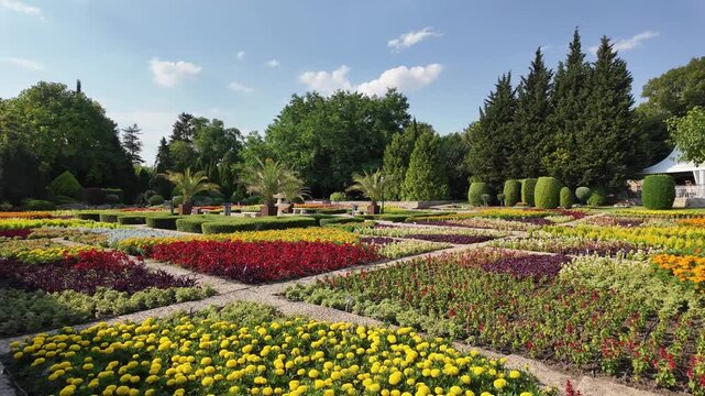 Amazing view of Botanical Garden in town of Balchik, Dobrich region, Bulgaria