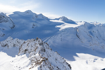 Nordseite der Wildspitze mit Taschachferner, &Ouml;sterreich