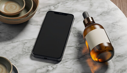 Mobile smartphone object and technology communication equipment beside bullets on a white screen