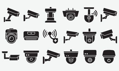 Collection of Security Camera Icons