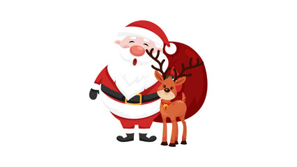 santa claus isolated on white background