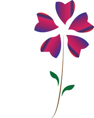 Colorful stylized flower