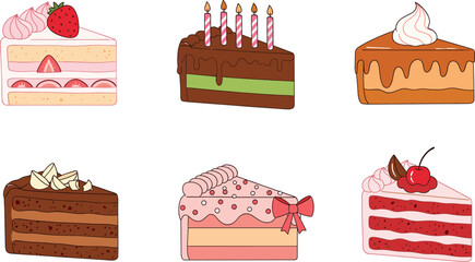 Set of Cute Cartoon Dinosaurs. Vector Illustration of Various Species Including Stegosaurus, Triceratops, and Tyrannosaurus Rex. © MstGulzan