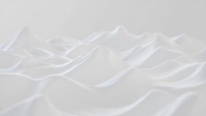 Fototapeta premium Gray abstract background with wavy white lines and subtle texture