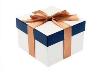 A gift box with a ribbon sits open on a light surface
