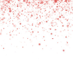 Red and White Snowfall Background