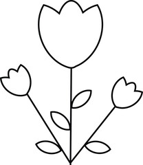 Simple flower drawing