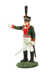 Obraz premium Toy soldier on a white background