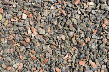 Gravel garden path closeup