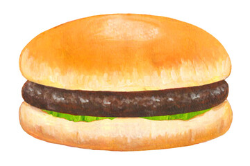 ハンバーガーのイラスト