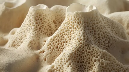 Plastic model of human digestive villi illustrating internal structure