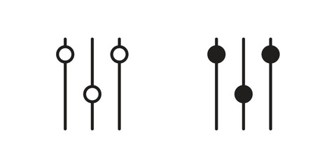 Equalizer icons Symbol, logo illustration. icon concept for web design