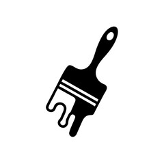Paint brush icon vector in flat style, symbol for web site and mobile app, vector Illustration