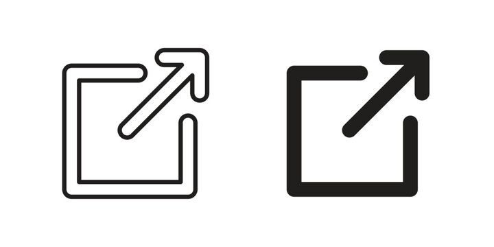 External link icons Symbol, logo illustration. icon concept for web design