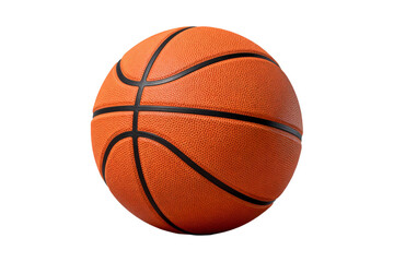 Orange Basketball with Black Stripes
