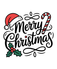 Merry Christmas Text Design