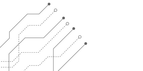 Abstract futuristic circuit board Illustration, Circuit board with various technology elements. Circuit board pattern for technology background. Vector illustration