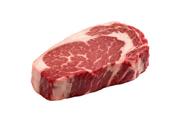 Obraz premium Raw Ribeye Steak with Marbling