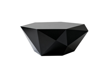 Geometric Black Coffee Table for Modern Interior