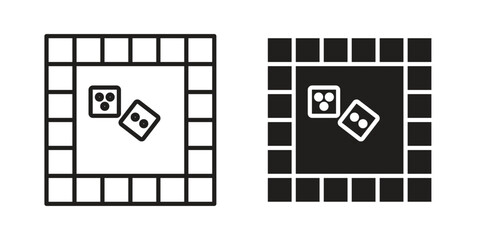 Game board icons logo design, Pictogram Icons