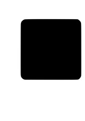 Sensory Nuance Square Silhouette: Blurred Soft Edges Vector