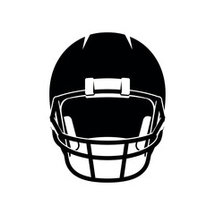 American Football Helmet Silhouette.