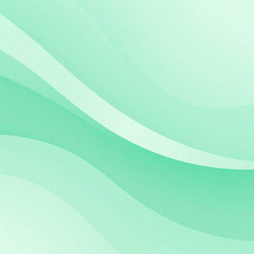 Soft mint green abstract wave background with smooth gradients, clean minimal modern design