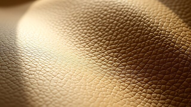 nubuck. Extreme close-up of nubuck leather texture showing fibrous structure under natural window light. lifestyle magazines.