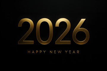 2026 new year typography.