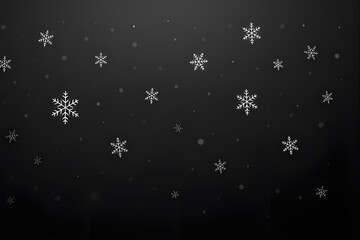  seamless snowflakes are falling 