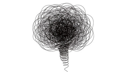 Abstract Spiral Design Isolated on Transparent Background