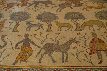 Madaba is an ancient town in Jordan, southwest of the capital Amman. It’s known for its 6th-century mosaic map of the Holy Land in the Greek Orthodox Church of St. George. The Madaba Archaeological Pa