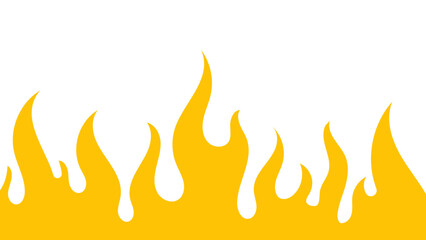 a fire is burning on a white background