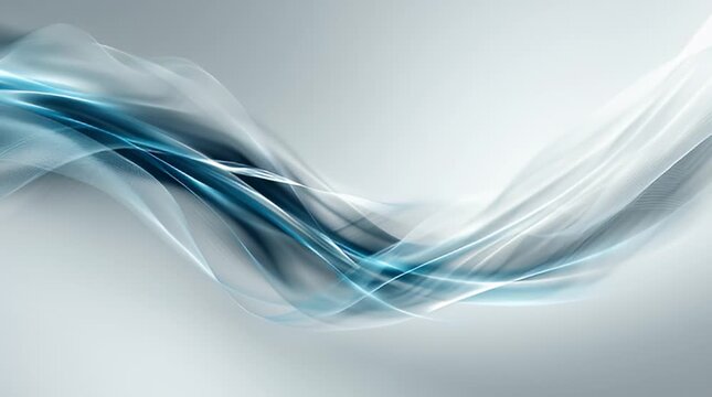 Abstrakte blaue Wellenlinien &ndash; moderner technischer Hintergrund