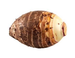 &ldquo;Whole Fresh Taro Root, Tropical Vegetable PNG Isolated&rdquo;