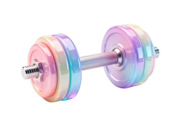 Rainbow Color Dumbbell for Fitness and Exercise